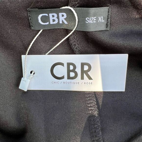 CBR Black Dress With Attached Shawl - NWT - Picture 3 of 4